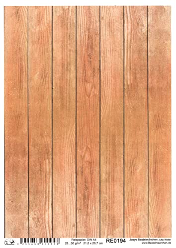 Josys Bastelmärchen Reispapier A4 Strohseide Decoupage Holz Bretter Muster Hintergrund braun RE0194 Josys Bastelmärchen Reispapier A4 Strohseide Decoupage Holz Bretter Muster Hintergrund braun RE0194 von Josys Bastelmärchen