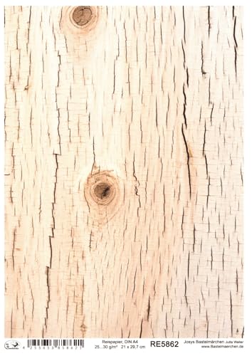 Josys Bastelmärchen Reispapier A4 Strohseide Decoupage Holz Maserung Rinde Holzmuster Muster RE5862 Josys Bastelmärchen Reispapier A4 Strohseide Decoupage Holz Maserung Rinde Holzmuster Muster RE5862 von Josys Bastelmärchen