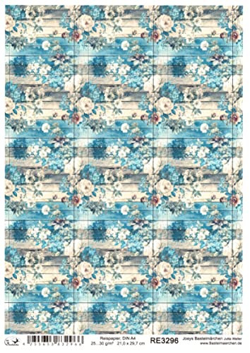 Josys Bastelmärchen Reispapier A4 Strohseide Decoupage Muster Holz Hintergrund Blumenmuster RE3296 Josys Bastelmärchen Reispapier A4 Strohseide Decoupage Muster Holz Hintergrund Blumenmuster RE3296 von Josys Bastelmärchen