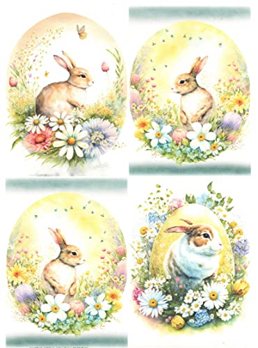 Josys Bastelmärchen Reispapier A4 Strohseide Decoupage Osterhase Ostern Karte Blumen Eier RE0822 Josys Bastelmärchen Reispapier A4 Strohseide Decoupage Osterhase Ostern Karte Blumen Eier RE0822 von Josys Bastelmärchen