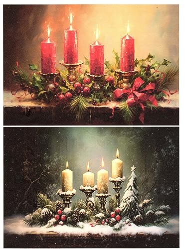 Josys Bastelmärchen Reispapier A4 Strohseide Decoupage Weihnachten Kerzen Adventskranz RE3954 Josys Bastelmärchen Reispapier A4 Strohseide Decoupage Weihnachten Kerzen Adventskranz RE3954 von Josys Bastelmärchen