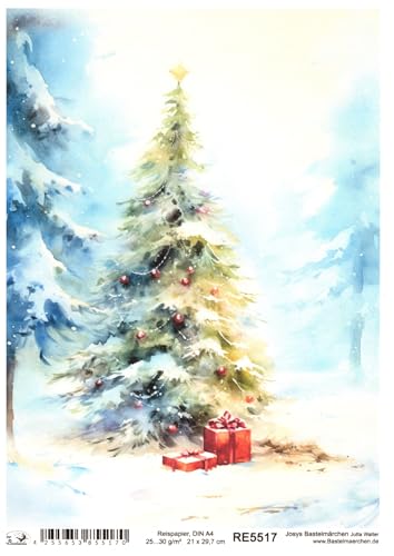 Josys Bastelmärchen Reispapier A4 Strohseide Decoupage Weihnachten Winterlandschaft Baum RE5517 Josys Bastelmärchen Reispapier A4 Strohseide Decoupage Weihnachten Winterlandschaft Baum RE5517 von Josys Bastelmärchen