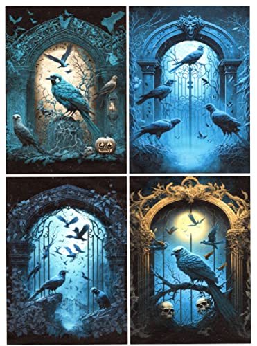 Josys Bastelmärchen Reispapier A4 Strohseide Decoupage mystisch Gothic Halloween Grusel RE1270 Josys Bastelmärchen Reispapier A4 Strohseide Decoupage mystisch Gothic Halloween Grusel RE1270 von Josys Bastelmärchen