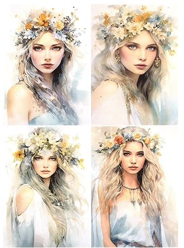 Josys Bastelmärchen Reispapier A4 Strohseide Elfenkönigin Blumen Mädchen Frau schön Portrait RE4241 Josys Bastelmärchen Reispapier A4 Strohseide Elfenkönigin Blumen Mädchen Frau schön Portrait RE4241 von Josys Bastelmärchen