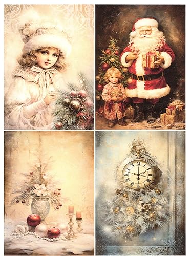 Josys Bastelmärchen Reispapier A4 Strohseide Weihnachten Geschenke Vintage Baum Kind Kugeln RE4600 Josys Bastelmärchen Reispapier A4 Strohseide Weihnachten Geschenke Vintage Baum Kind Kugeln RE4600 von Josys Bastelmärchen
