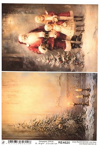 Josys Bastelmärchen Reispapier A4 Strohseide Weihnachten Vintage Baum Kind Nikolaus Kerzen RE4620 Josys Bastelmärchen Reispapier A4 Strohseide Weihnachten Vintage Baum Kind Nikolaus Kerzen RE4620 von Josys Bastelmärchen