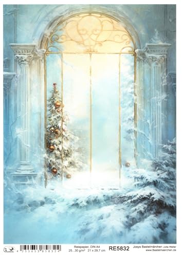 Josys Bastelmärchen Reispapier A4 Strohseide Weihnachten Vintage Weihnachtbaum Fenster Schnee RE5832 Josys Bastelmärchen Reispapier A4 Strohseide Weihnachten Vintage Weihnachtbaum Fenster Schnee RE5832 von Josys Bastelmärchen