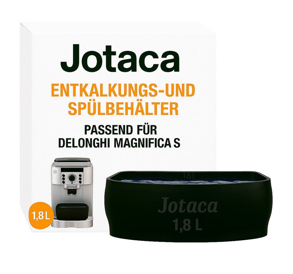 Jotaca Tropfschale Entkalkungs - Behälter, für Kaffeevollautomat, (passend für Delonghi Magnifica S - ECAM), für den optimierten Entkalker Vorgang von Jotaca
