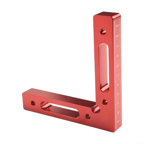 1 x 2 rechtwinklige Holzbearbeitungsklemme, 90-Grad-Locator für verbesserte Kalibriergenauigkeit und benutzerfreundliches Design (1 x rot) von Jotekonoby