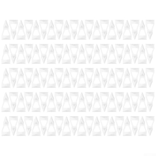 100 Stück weiße Kunststoff-Schrank-Regalstützen, 16 mm, selbstsichernd, für kleine Regale, Schrank-Clips für 5 mm dicke Möbelstifte, Halterungen, Rack-Installation von Jotekonoby