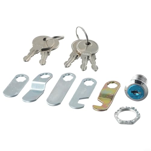 16 mm Nockenschloss für Schrank, Schublade, Briefkasten, Schließfach mit 5 Schlüsseln, Zinklegierung, Metallzylinderschloss für Holz, Metall, Glastüren, Aktenschrank, Werkzeugkasten 16 mm Nockenschloss für Schrank, Schublade, Briefkasten, Schließfach mit 5 Schlüsseln, Zinklegierung, Metallzylinderschloss für Holz, Metall, Glastüren, Aktenschrank, Werkzeugkasten von Jotekonoby