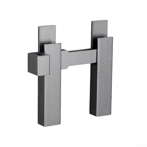 180-Grad-Türriegel mit Aluminiumlegierungs-Konstruktion für zuverlässige Türverriegelung, Schrank- und Torriegel, kompatibel mit Scheunen- und Badezimmertüren (grau - kein Stanzen) von Jotekonoby