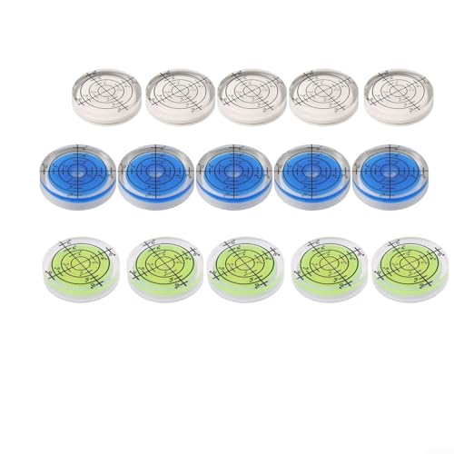 32 mm für Wasserwaage, 15 Stück, für genaue Nivellierung und Anpassung (weiß, blau, grün) von Jotekonoby