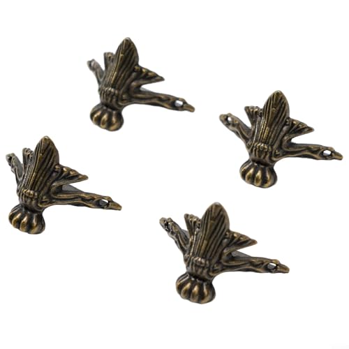 Ästhetischer Fußschutz aus Bronze zur Erhöhung Ihres Schmuckkästchen-Looks, Packung mit vier stilvollen Optionen von Jotekonoby