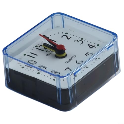 Anspruchsvoller und doch einfacher Nachttisch-Quarzwecker mit akustischen Signalen zeitnah zum Aufwachen (blau) von Jotekonoby