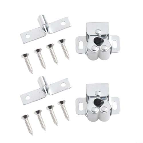 Bantam Touch Beads Türschutzklammern für Schränke, Soft-Close-Mechanismus (weißes Zink) von Jotekonoby