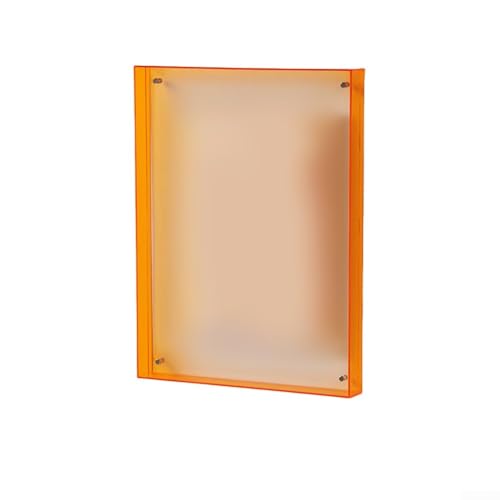 Bilderrahmen, Acryl, schwebender Bilderrahmen, horizontal, vertikal, Orange Bilderrahmen, Acryl, schwebender Bilderrahmen, horizontal, vertikal, Orange von Jotekonoby