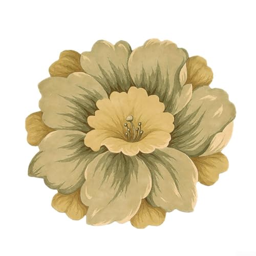 Charming Lotus Design Fußmatte Weicher Samt, Schnell Trocknend, Rutschfest für Effiziente Wasseraufnahme (Hua) von Jotekonoby