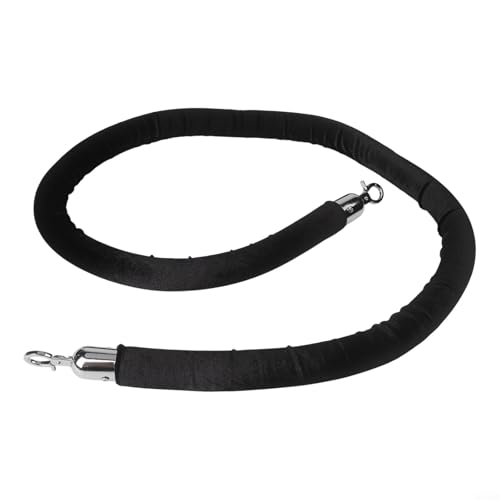 Crowd Control Made Simple Elegant Burgundy Velvet Rope Compatible with Most Posts (black) von Jotekonoby