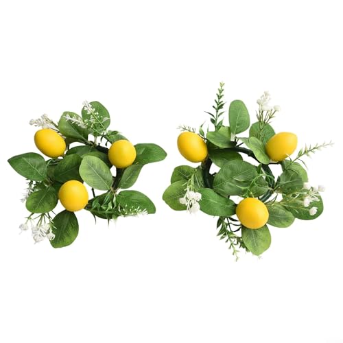 Dekorative Kerzenringe mit Eukalyptus-Laub im 2er Set für schönes Wohn-Styling Dekorative Kerzenringe mit Eukalyptus-Laub im 2er Set für schönes Wohn-Styling von Jotekonoby
