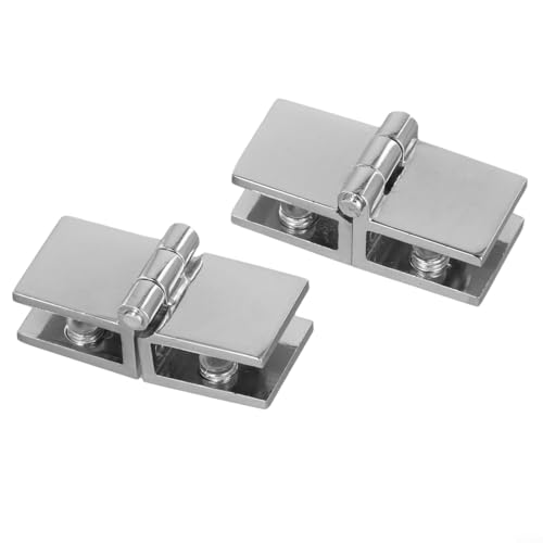 Duschtürscharnierklemme 2er Set für einfache und sichere Glasmontage (180 Grad) von Jotekonoby