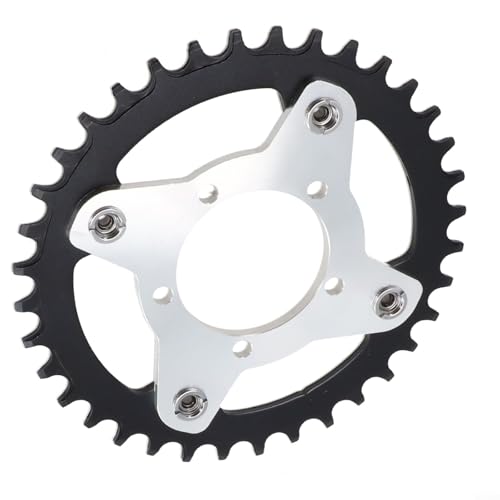 E-Bike Kettenblatt 104BCD + Antriebsmotoradapter für Bafang 01/02 Optionen (36T Schwarz) von Jotekonoby
