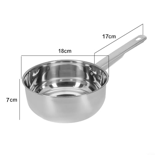 Edelstahl-Waschlöffel, ergonomisches Design für einfache Verwendung in Küchen und Badezimmern (18 cm) von Jotekonoby