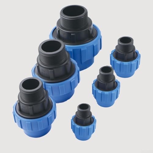 Effizienter PP-Stecker für PE-Rohr, geeignet für Wassersysteme in Garten und Landwirtschaft, 16 bar Kapazität (20 mm x 1/2 Zoll) von Jotekonoby