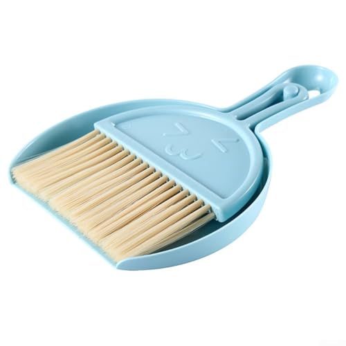 Ein praktisches kleines Besen-Set speziell für die Reinigung von Schreibtisch, Tastatur oder Sofa (blau) von Jotekonoby