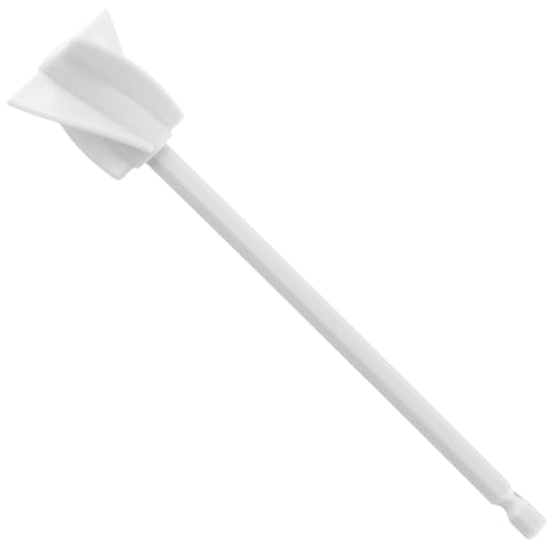 Epoxid-Mischer, Farbbohrer-Aufsatz, Paddel zum Mischen von Harz, mit Spiralklingen für gleichmäßige Flüssigkeiten, Rühren, Keramikglasuren, Flecken, ABS, 16,5 x 3,5 cm (weiß) von Jotekonoby