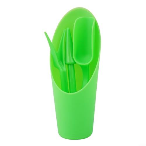 Gartenwerkzeug-Set, 4-teiliges Pflanzgefäß-Set, mit Eimer, Schaufel, Löffel, Spatel, für Sukkulenten, Gewächshaus, Kinderzimmer, Rosa, Blau, Grün (Grün) von Jotekonoby