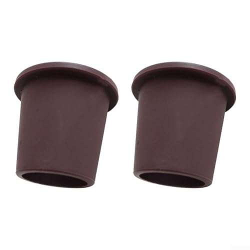 Jotekonoby 2 Stück Gummi-Terrassentisch-/Regenschirm-Loch-Ring-Einsatz, 38 mm Kegel-Keilhalter für Gartendeck, Picknick, Strand, Regenschirm, Stangenstütze, Braun von Jotekonoby