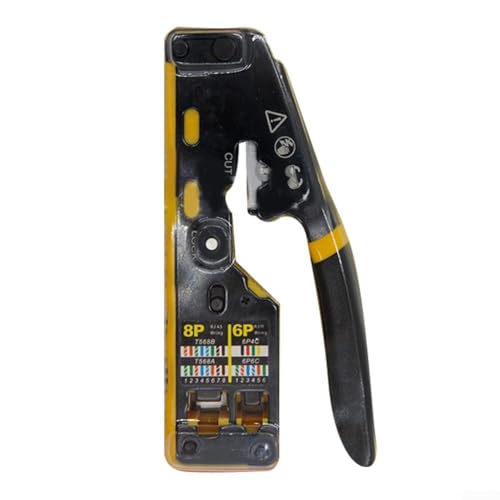 Jotekonoby 3-in-1 Netzwerk-Crimper Tool Pass Through RJ45 Kabel Stripper Cutter für Cat8 Cat7 Cat6A Cat6 Cat5E RJ11 RJ12 Modularer Metallgriff Jotekonoby 3-in-1 Netzwerk-Crimper Tool Pass Through RJ45 Kabel Stripper Cutter für Cat8 Cat7 Cat6A Cat6 Cat5E RJ11 RJ12 Modularer Metallgriff von Jotekonoby