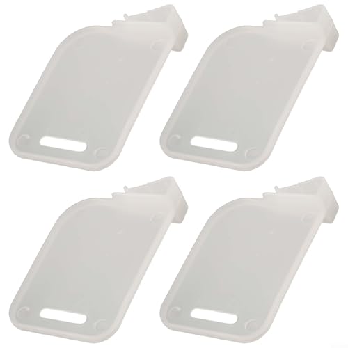Jotekonoby 4 Stück Kühlschrank-Trennwand Küche Aufbewahrung Flaschenregal Regal Organizer weiß Kunststoff von Jotekonoby
