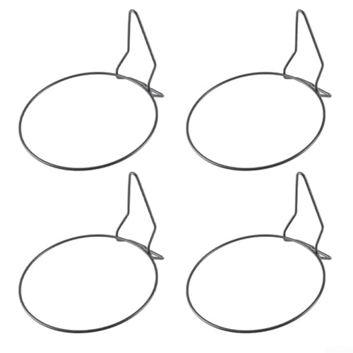 Jotekonoby 4 Stück Wand-Pflanzentopfhalter, robuste Metall-Wandmontage, Blumentopf-Ringe, Halterung für Haus oder Garten (Dreieck von 15 cm) von Jotekonoby
