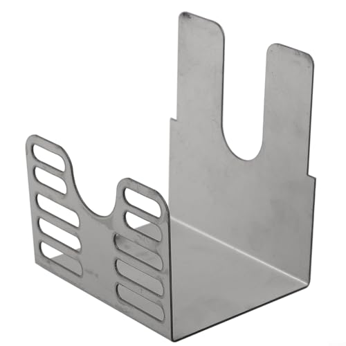 Jotekonoby 76 mm Schiebe-Edelstahl-Drehspieß-Motorhalterung, verstellbare Unterstützung für das Kochen im Freien (Edelstahl) von Jotekonoby