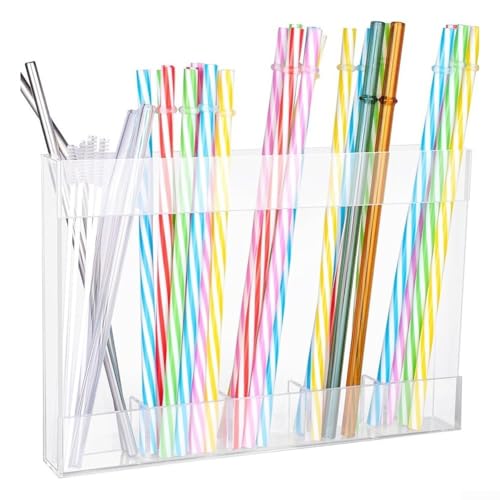 Jotekonoby Acryl-Strohhalm-Spender mit doppelseitigem Klebeband, wandmontierter Strohhalm-Spender für Schrank, Theke, Bar, Pub, Café, Küche Jotekonoby Acryl-Strohhalm-Spender mit doppelseitigem Klebeband, wandmontierter Strohhalm-Spender für Schrank, Theke, Bar, Pub, Café, Küche von Jotekonoby
