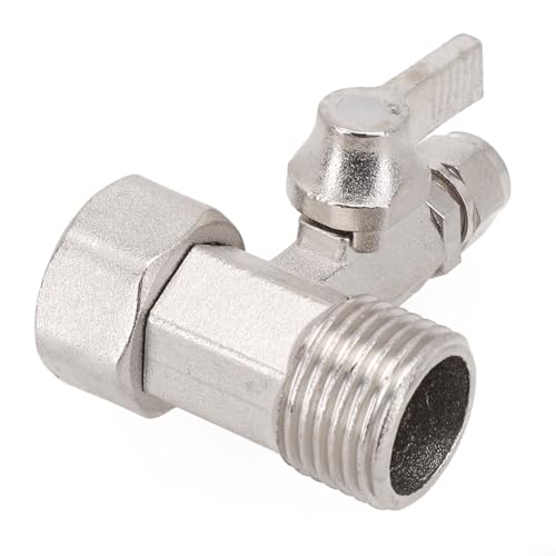 Jotekonoby All Metal RO Feed Water Line Adapter, 1/2 auf 1/4 Zoll T-Ventil, mit unabhängig drehbarem Innengehäuse, verchromter Kugelhahn Jotekonoby All Metal RO Feed Water Line Adapter, 1/2 auf 1/4 Zoll T-Ventil, mit unabhängig drehbarem Innengehäuse, verchromter Kugelhahn von Jotekonoby