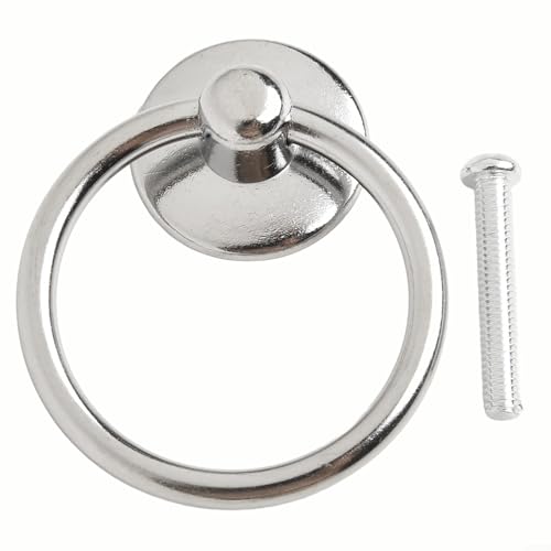 Jotekonoby Antike Schrankgriffe aus Zinklegierung, Vintage-Schubladengriffe für Küchenschrank, Tür, Möbel, Kleiderschrank, Truhe, 10 Stück mit Schrauben (Chrom) von Jotekonoby