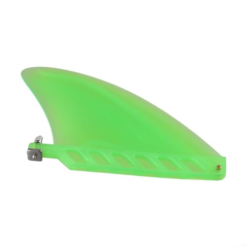 Jotekonoby Center Fin Surf Fins mit Schraube, Center Fin Soft Flex PVC Surfboard Flossen Schraube für Longboard Surfboard Schwarz Gelb Grün 150g 18,7 x 14,2 cm (grün) von Jotekonoby