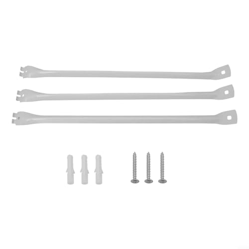 Jotekonoby Draht-Regalstützen, 43,2 cm, robuste Metall-Wandhalterungen, Epoxidbeschichtetes Eisen, für Schrank, Kleiderschrank, Regalsysteme, Weiß Jotekonoby Draht-Regalstützen, 43,2 cm, robuste Metall-Wandhalterungen, Epoxidbeschichtetes Eisen, für Schrank, Kleiderschrank, Regalsysteme, Weiß von Jotekonoby