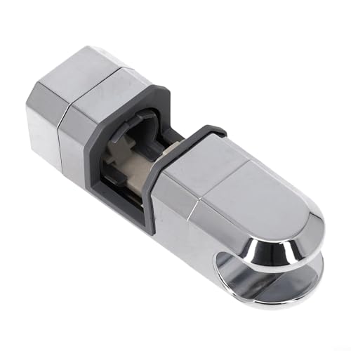 Jotekonoby Duschkopfhalter mit Chrom-Finish für 15 mm und 30 mm Schienen, mit verstellbarer Halterung und 360 Grad drehbarer Funktion, für individuelles Duscherlebnis (Silber) von Jotekonoby