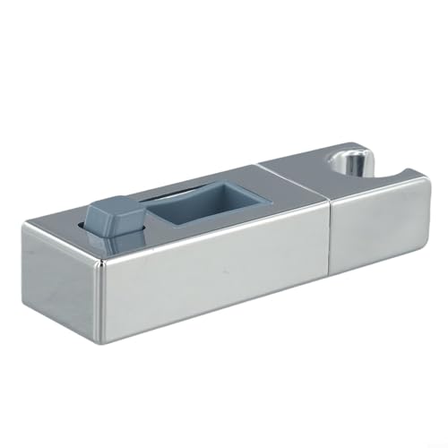Jotekonoby Duschkopfhalterung aus verchromtem Vierkantrohr, verstellbar, ABS-Halterung für Duschstange, 30 x 15 mm, 30 x 18 mm, mit 360-Grad-Rotation und Kratzschutz, einfach (30 x 18 mm) von Jotekonoby