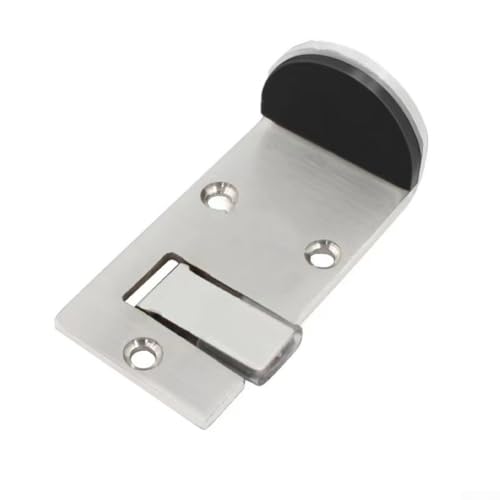 Jotekonoby Edelstahl-Türstopper, bodenmontiert, Glastürbegrenzer, winddicht, strapazierfähig, rutschfest, für Badezimmer, Büro, moderner Türhalter, Stopper 5–35 mm Abstand (5 cm links) von Jotekonoby
