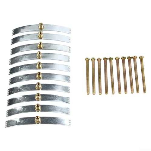 Jotekonoby Elektrische Wanddose Steckdose Reparatur Kit Metall Anschlussdose Befestigungsschrauben Stahl Befestigungsset für lose Steckdose Quick Fix Home Outlet Installation von Jotekonoby