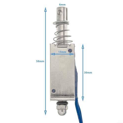 Jotekonoby Elektronisches Magnetschloss, DC 24 V, Push-Pull-Türriegel-Mechanismus, elektrischer Schließmechanismus, Elektromagnet, Metallschrank, Automatikschloss Jotekonoby Elektronisches Magnetschloss, DC 24 V, Push-Pull-Türriegel-Mechanismus, elektrischer Schließmechanismus, Elektromagnet, Metallschrank, Automatikschloss von Jotekonoby