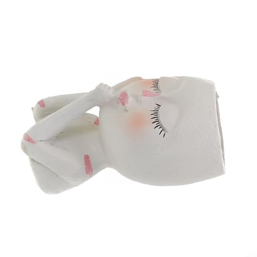 Jotekonoby Exquisiter Blumentopf im europäischen Stil aus Kunstharz für Garten und Heimdekoration – für (weiß) von Jotekonoby