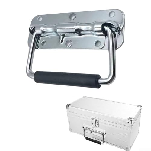 Jotekonoby Federbelastete Metallgriffe für Werkzeugkasten, Schrank, Schublade, Kommode, robuste Eisenkonstruktion für Flugkoffer, Aluminiumboxen, Holzaufbewahrung, 2 Stück Jotekonoby Federbelastete Metallgriffe für Werkzeugkasten, Schrank, Schublade, Kommode, robuste Eisenkonstruktion für Flugkoffer, Aluminiumboxen, Holzaufbewahrung, 2 Stück von Jotekonoby