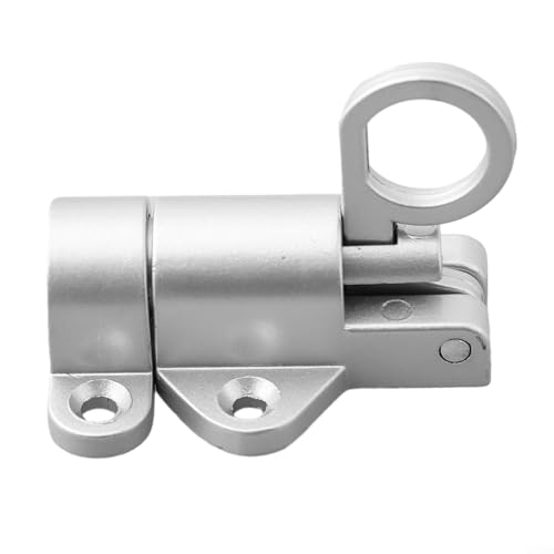 Jotekonoby Federbelasteter Türriegel, Aluminium-Sicherheitsriegel, Zugring-Hardware-Set, automatisches Schließ-Torsystem, für den Hausbau Jotekonoby Federbelasteter Türriegel, Aluminium-Sicherheitsriegel, Zugring-Hardware-Set, automatisches Schließ-Torsystem, für den Hausbau von Jotekonoby