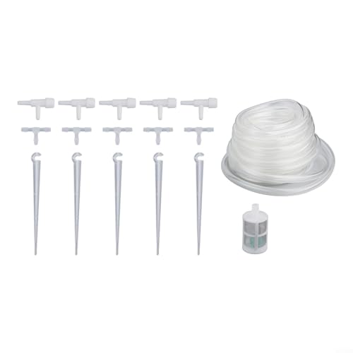 Jotekonoby Garten-Tropfbewässerungs-Set mit Regulierventilen für Topfpflanzen, Gewächshaus, Bewässerungssystem, präzises Wasserkontrollschlauch-Set (B) von Jotekonoby